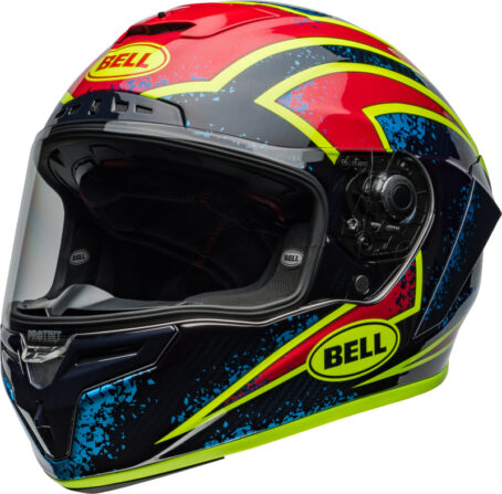 Casque BELL Race Star DLX Flex - Xenon Gloss Blue/Retina