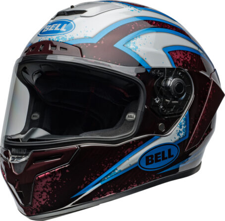 Casque BELL Race Star DLX Flex - Xenon Gloss Red/Silver