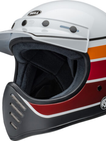 Casque BELL Moto-3 – RSD Saddleback Satin/Gloss White/Black