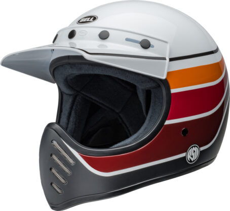 Casque BELL Moto-3 - RSD Saddleback Satin/Gloss White/Black