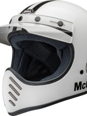 Casque BELL Moto-3 – Steve McQueen Gloss White/Black