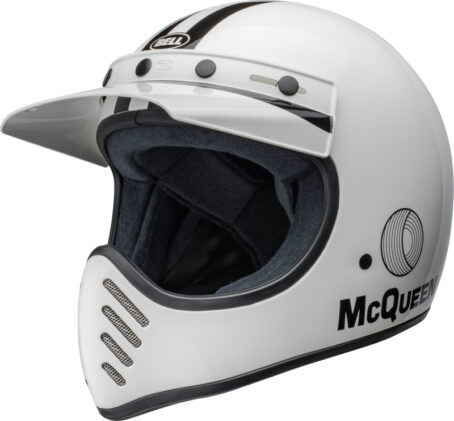 Casque BELL Moto-3 - Steve McQueen Gloss White/Black