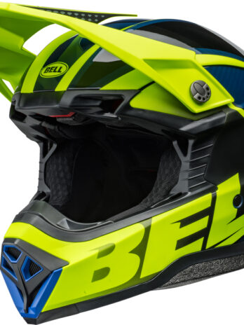 Casque BELL Moto-10 Spherical – Sliced Matte/Gloss Retina/Blue