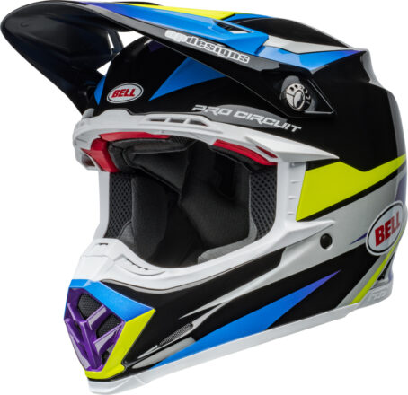 Casque BELL Moto-9S Flex - Pro Circuit 24 Gloss Black/Blue