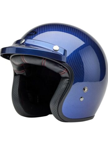 Casque BELL Custom 500 Carbon Steve McQueen Le Mans – Metallic Blue