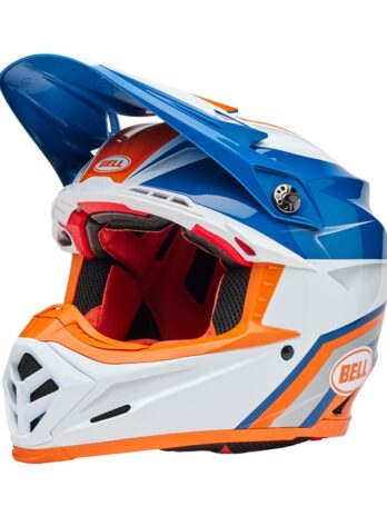 Casque BELL Moto-9S Flex – Merchant Gloss Orange/Blue