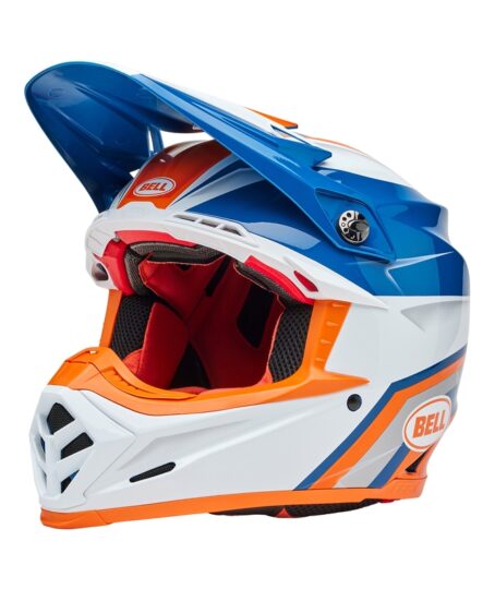 Casque BELL Moto-9S Flex - Merchant Gloss Orange/Blue