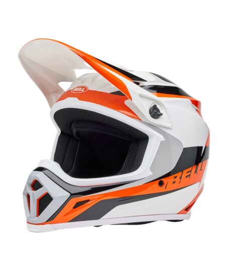 Casque BELL MX-9 Mips - Rift Gloss Orange/White