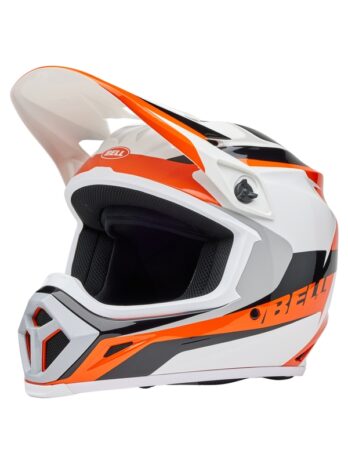 Casque BELL MX-9 Mips – Rift Gloss Orange/White