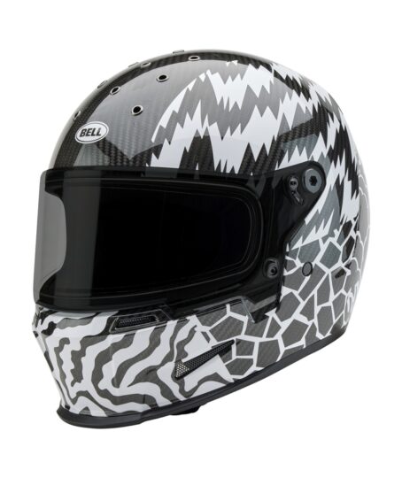 Casque BELL Eliminator Carbon - Deathspray Gloss Black/White/Black