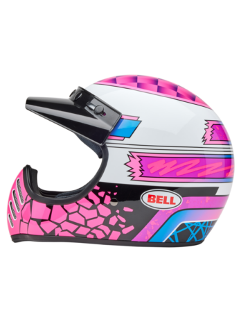 Casque BELL Moto-3 – Deathspray Gloss Pink Purple