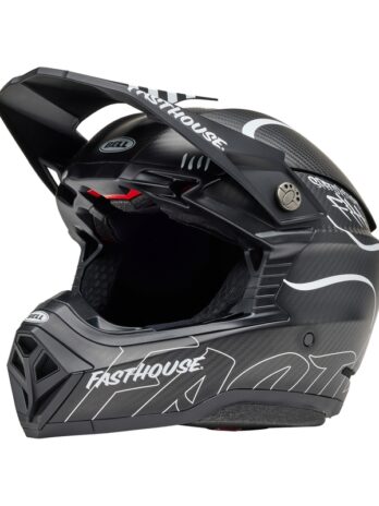 Casque BELL Moto-10 Spherical Mips – Fasthouse Raven Matte Black/White