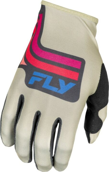 Gants FLY RACING Lite S.E. Vice - gris clair/rose/corail