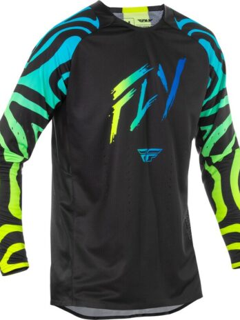 Maillot FLY RACING Evolution DST S.E. Zen – noir/bleu/Hi-Vis