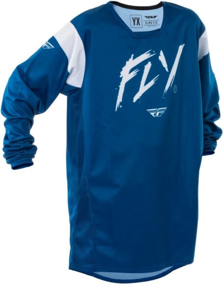 Maillot enfant FLY RACING Kinetic Stoke - Navy/blanc