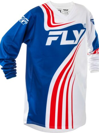 Maillot enfant FLY RACING F-16 – rouge/blanc/bleu