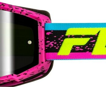 Masque FLY RACING Zone rose/noir – écran noir fumé