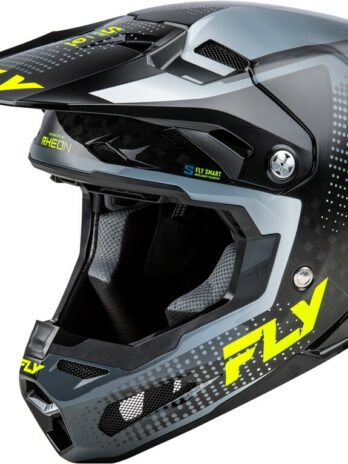 Casque FLY RACING Formula S Carbon Protocol – noir carbone/gris/Hi-Vis