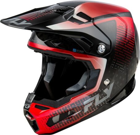 Casque FLY RACING Formula S Carbon Protocol - noir carbone/rouge