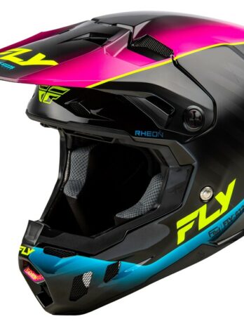 Casque FLY RACING Formula CC L.E. Underglow – gris/rose/bleu