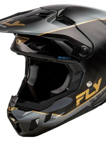 Casque FLY RACING Formula CC L.E. Underglow – noir/gris/or