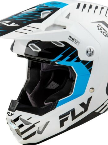 Casque FLY RACING Formula CP Slice – blanc/rouge/cyan